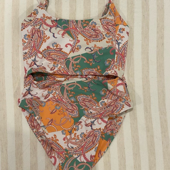 Skatie Multicolor Paisley One Piece Swimsuit - Picture 9 of 11